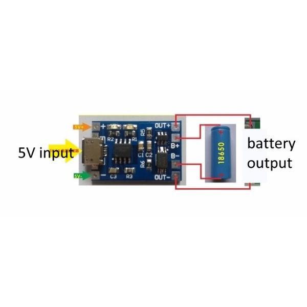 Cargador bateria LITIO TP4056 microUSB